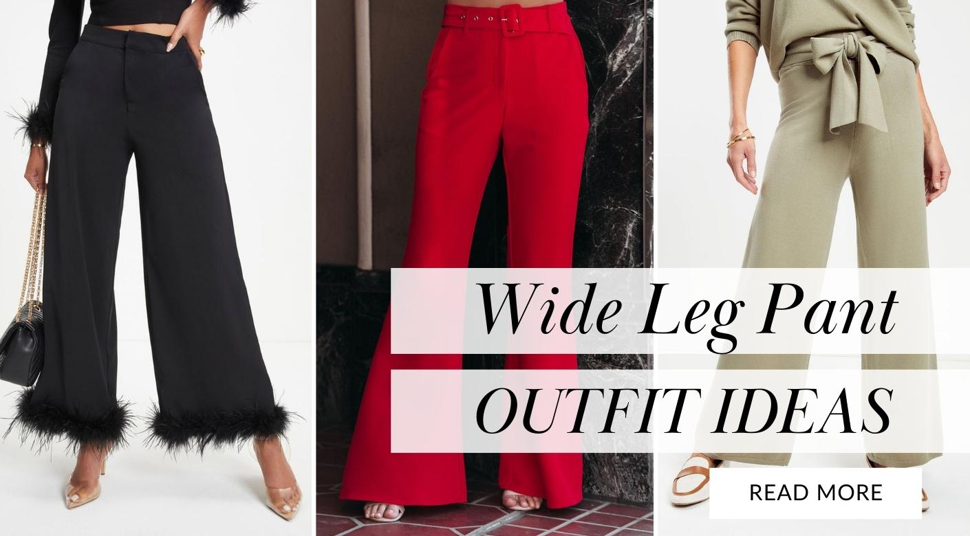 High Waisted Wide Leg Pant  Wide leg pants outfit, High waisted