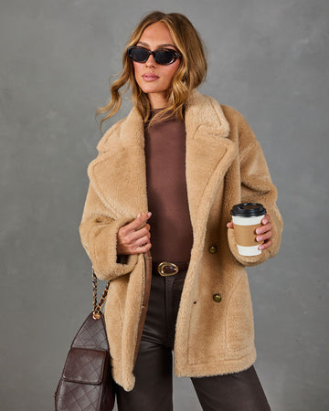 Harvest Hour Double Breasted Reversible Vegan Leather Faux Fur Jacket