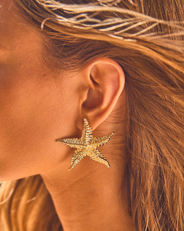 Paradise Tide Starfish Stud Earrings