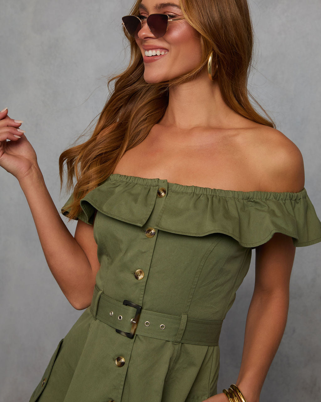 utility midi dress Maryanne Belted Utility Midi Dress – VICI