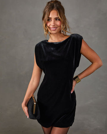 Midnight Society Velvet Mini Dress