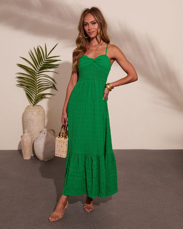Island Ease Smocked Maxi Dress