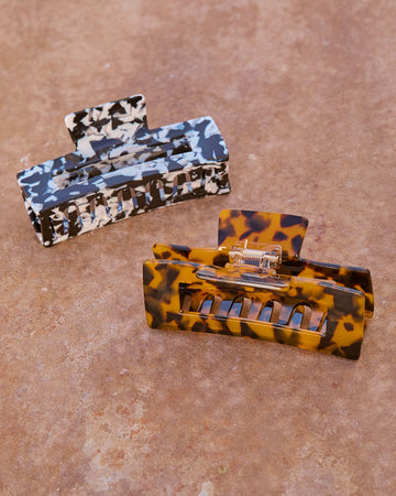 Coastal Socialite Marbled Hair Clip Set