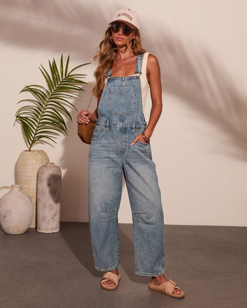 Tavy Barrel Denim Overalls
