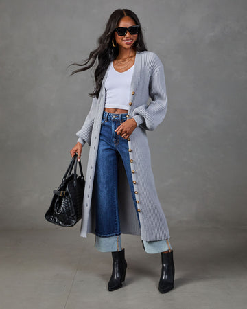 Early Sunset Knit Longline Cardigan