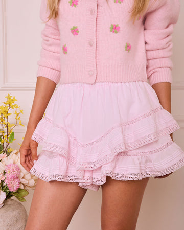 Tender Solstice Tiered Ruffle Shorts