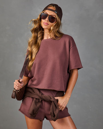 Cozy Atelier Terry Short Sleeve Top