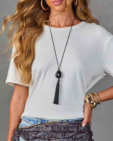Hidden Beauty Tassel Necklace
