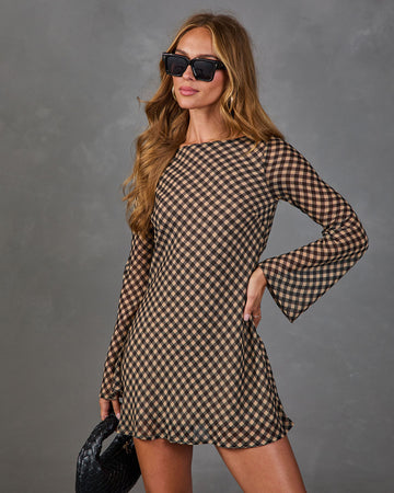 Paulette Plaid Mini Dress