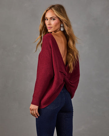 Bellina Knit Wrap Twist Sweater