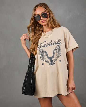 Nashville Muse Cotton Graphic Short Sleeve Tee