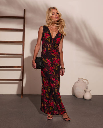 Jiya Bust Tie Maxi Dress
