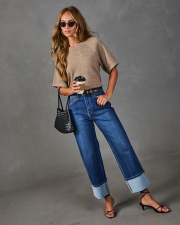 Sofie Knit Short Sleeve Sweater