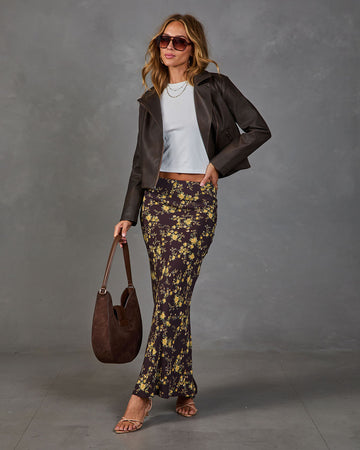 Sunlit Story Floral Maxi Skirt