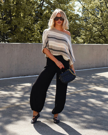 Late Afternoon Crepe Balloon Pants