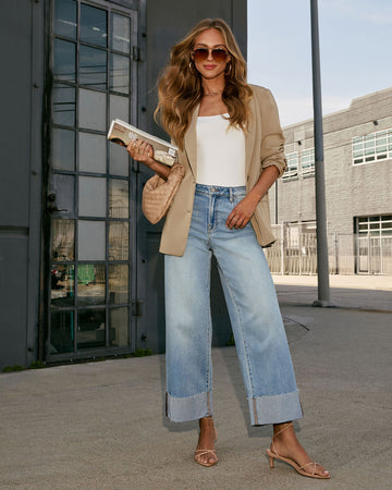 Janey Super Stretch Cuffed Hem Jeans