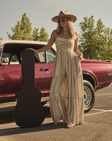 Canyon Moonlight Aztec Print Jumpsuit