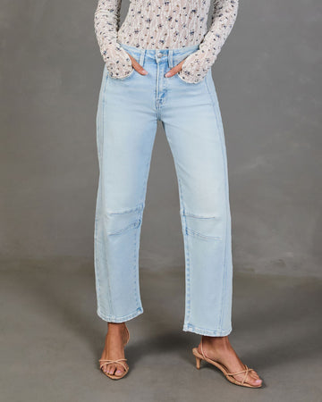 Free Cove Super Stretch High Rise Barrel Jeans