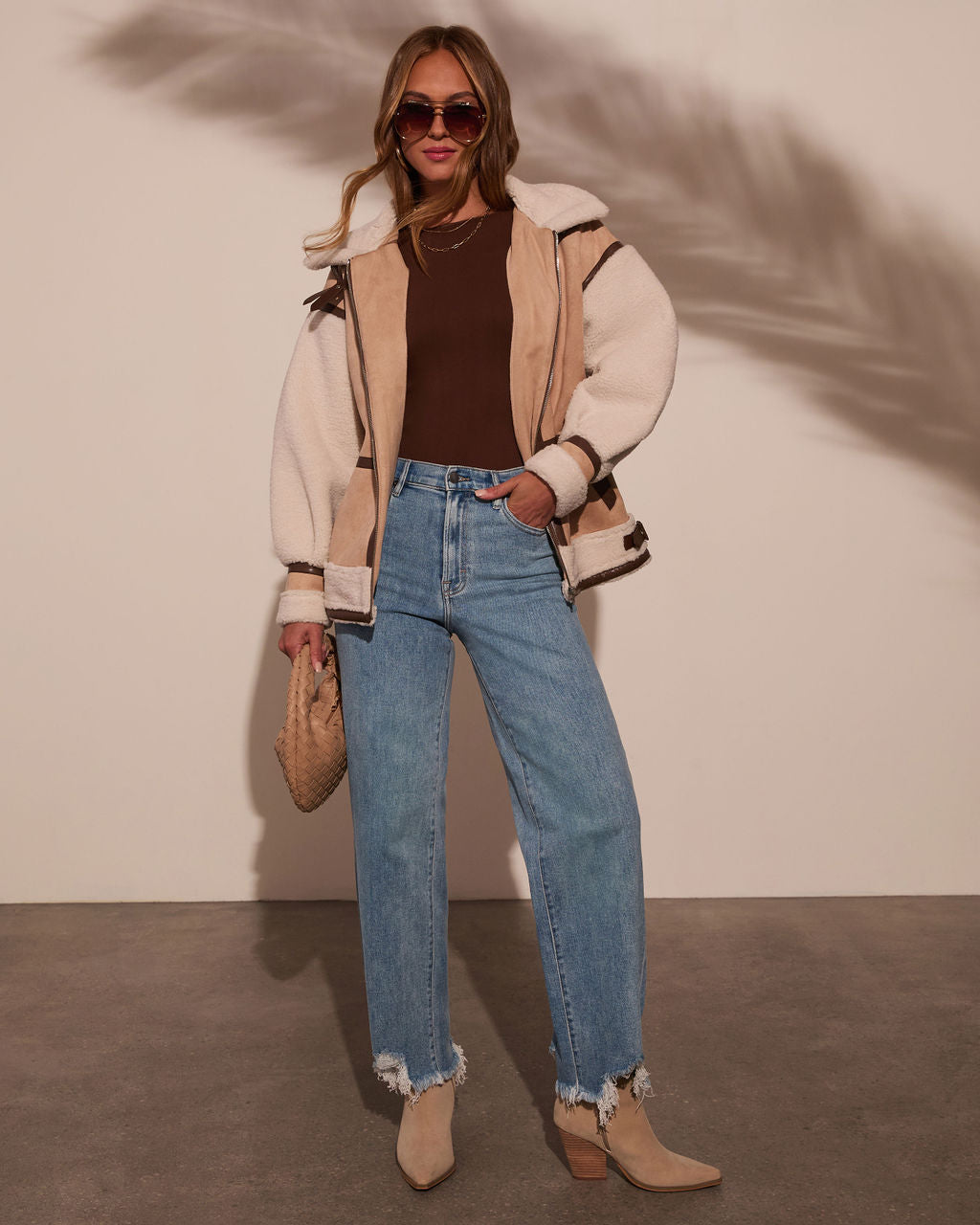 No Chill High Neck Suede Belted Jacket – VICI