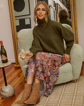 Sweater Weathered Turtleneck Sweater