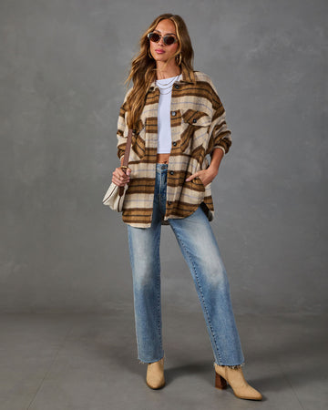 Fading Hour Heavyweight Brushed Plaid Jacket