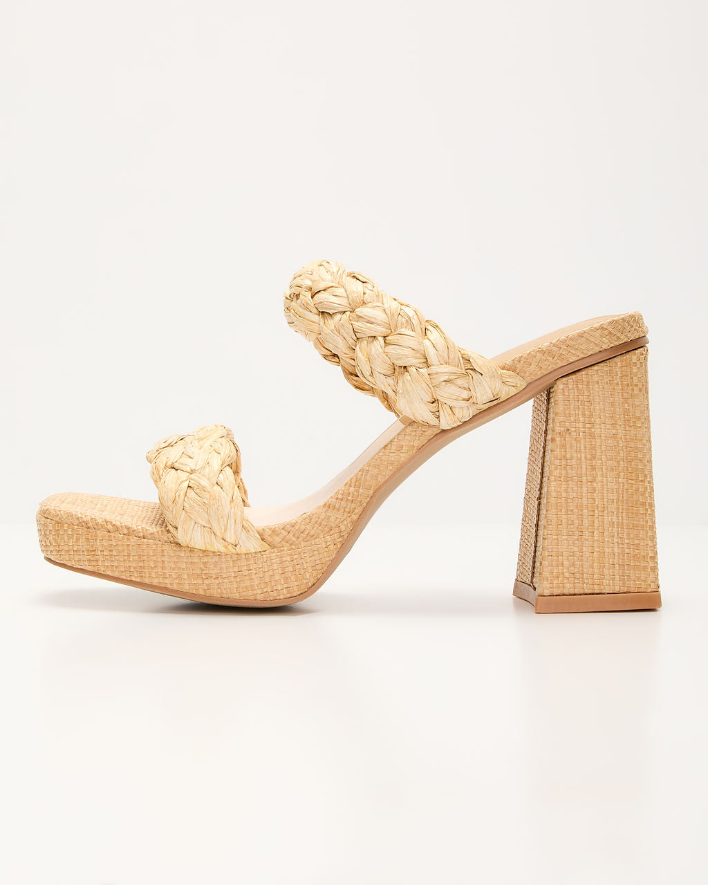Anyah Braided Raffia Heel Sandals – VICI