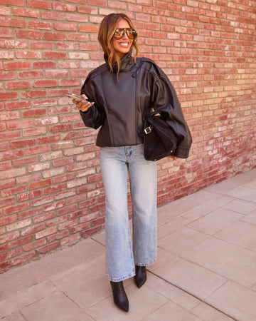 Elmah Stretch High Rise Wide Leg Jeans