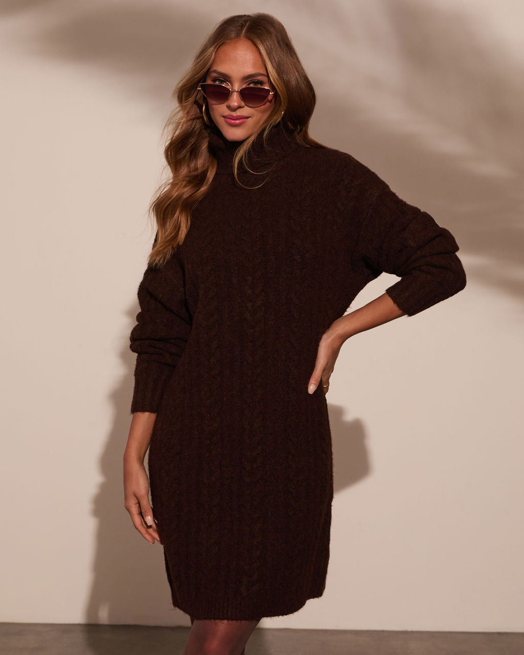 Snowdrift Turtleneck Sweater Dress VICI Snowdrift Turtleneck Sweater Dress VICI