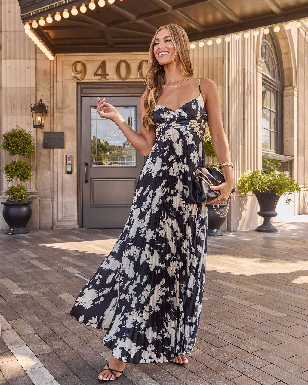 soraya printed and pleated maxi dress Soraya Maxi Dress XS