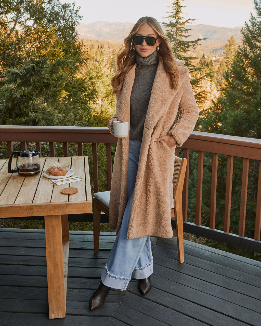 Yulissa Pocketed Teddy Coat – VICI