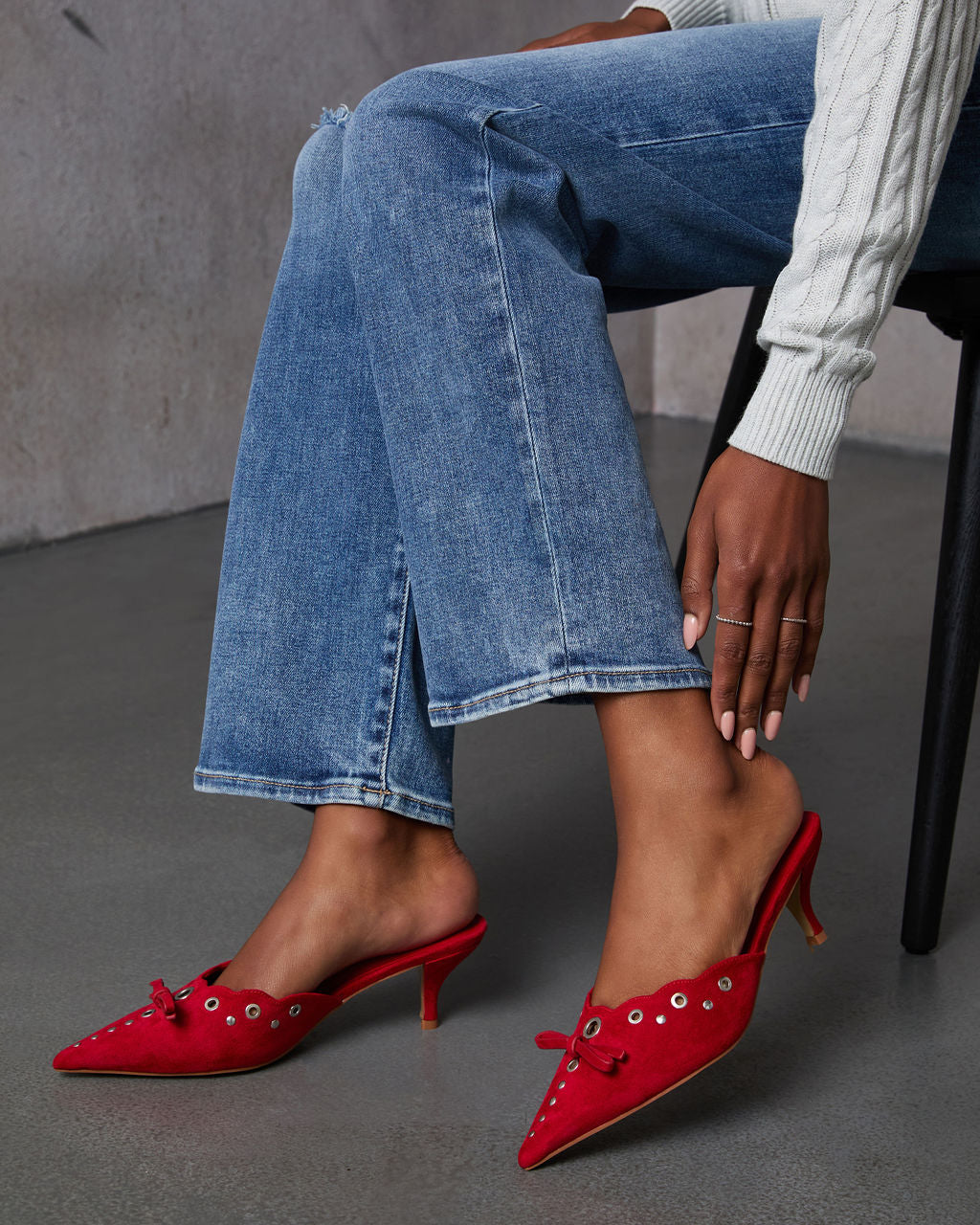 Eden Pointed Toe Kitten Heel Mule – VICI