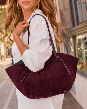 Nicolette Faux Suede Tote Bag