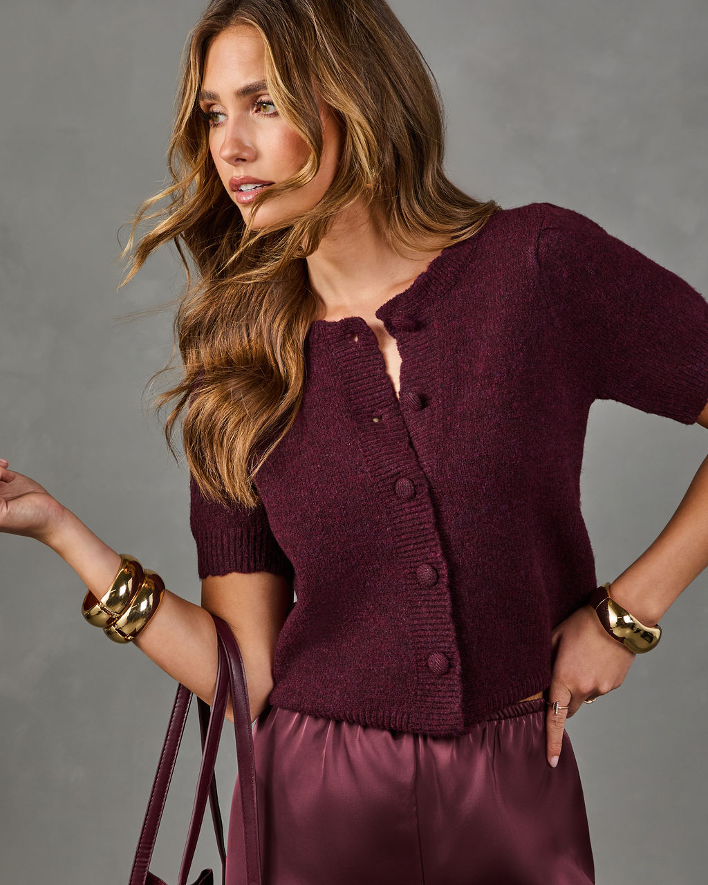 Classic Darling Knit Short Sleeve Cardigan – VICI