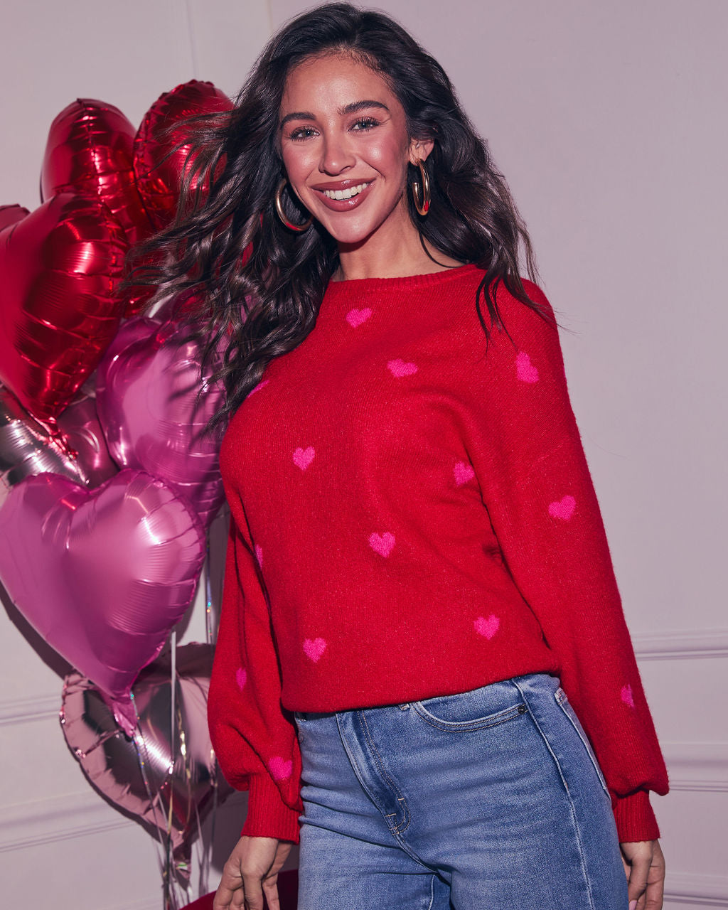 Normah Embroidered Heart Sweater – VICI