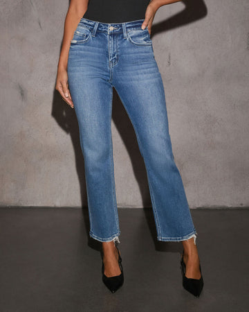 Marjorie Stretch High Rise Straight Leg Jeans