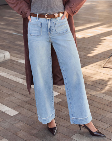 Found You Here Stretch High Rise Flare Jeans