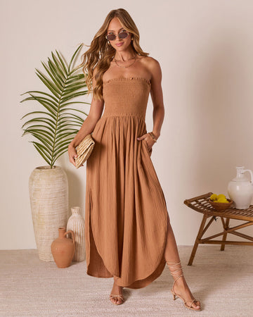 Resort State Strapless Jumpsuit