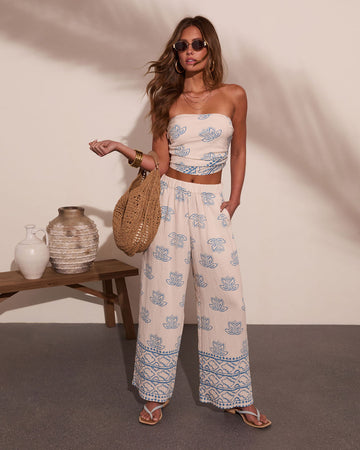 Paradise Poise Floral Print Wide Leg Pants