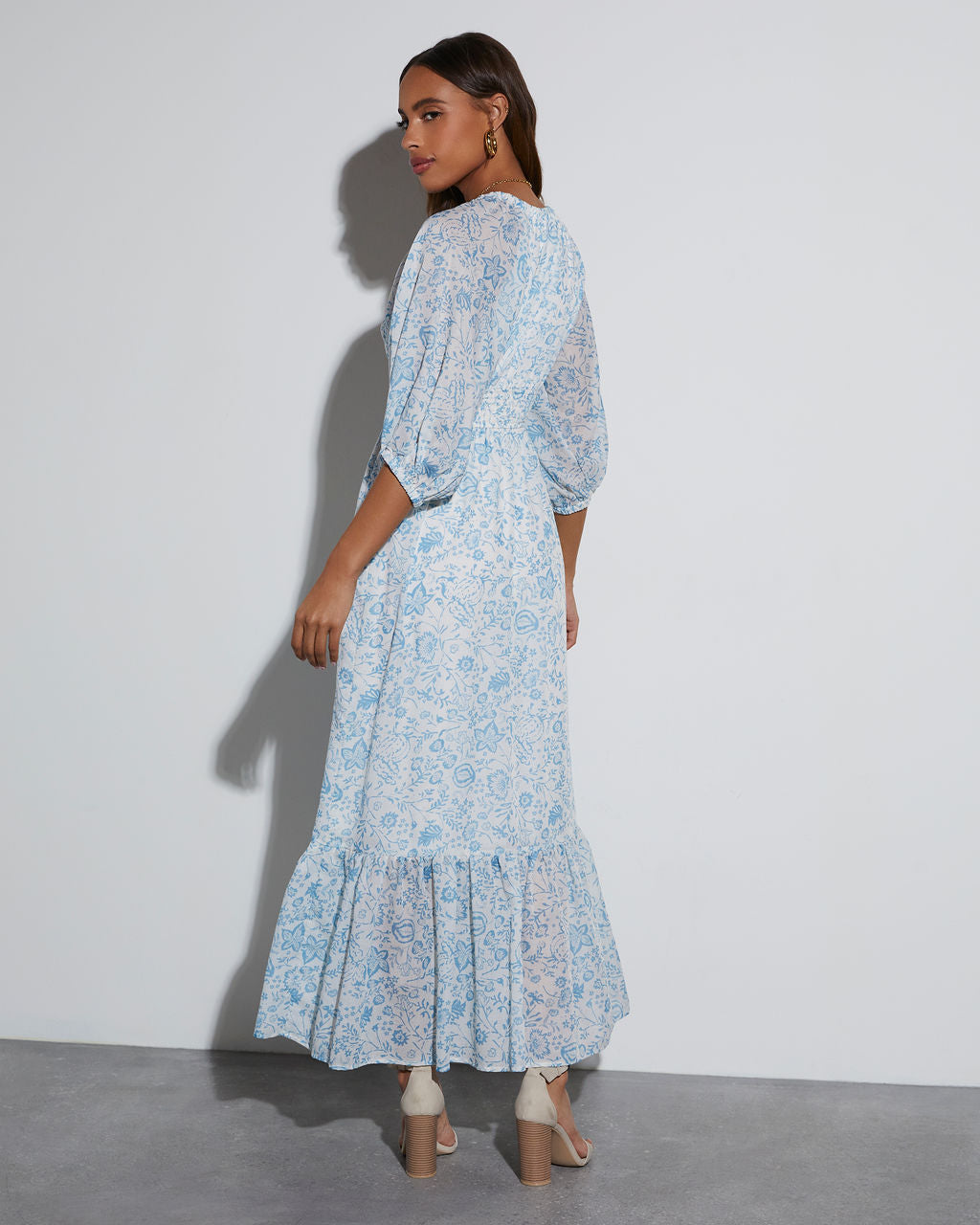 Bailey Long Sleeve Floral Maxi Dress – VICI