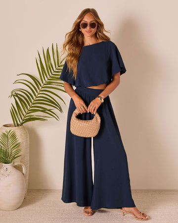 Island Sway Pleated Blouse