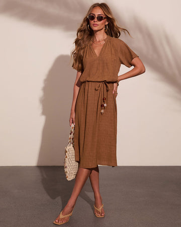 Instant Muse Waist Tie Maxi Dress