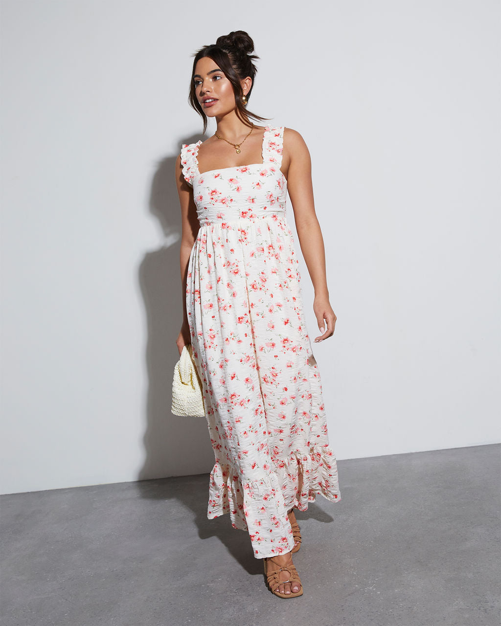 vici dress Lily Pleated Floral Maxi a breathtaking blend of elegance and whimsy for your wild heart Daliah Strapless Floral Maxi Dress