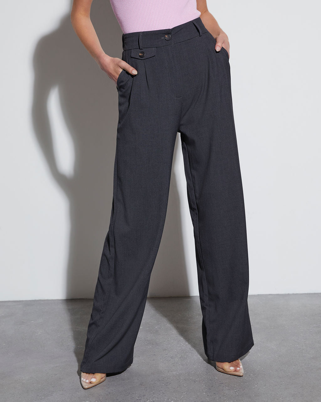 Iconic High Rise Straight Trouser Pants – VICI