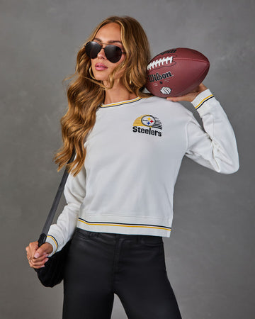 Pittsburgh Steelers Embroidered Fleece Graphic Sweatshirt