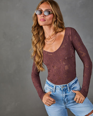 Emmalyn Seamless Lace Bodysuit