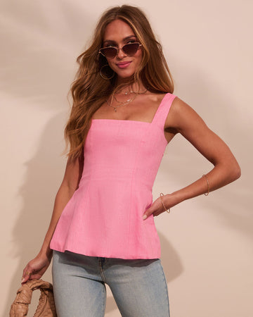 Serene Escape Sleeveless Linen Top