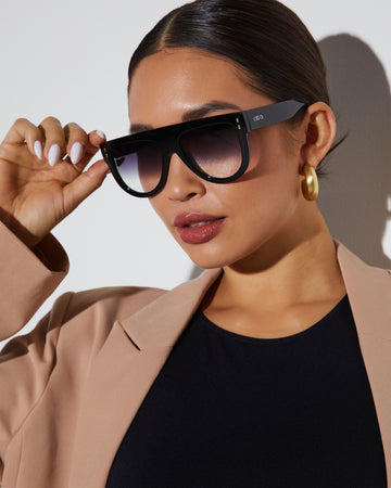 Call The Shots Round Frame Sunglasses