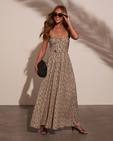 Kemie Strapless Floral Jumpsuit