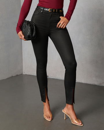 Kourtney Super Stretch High Rise Coated Jeans
