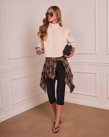 Cool Mornings Bubble Hem Bomber Jacket